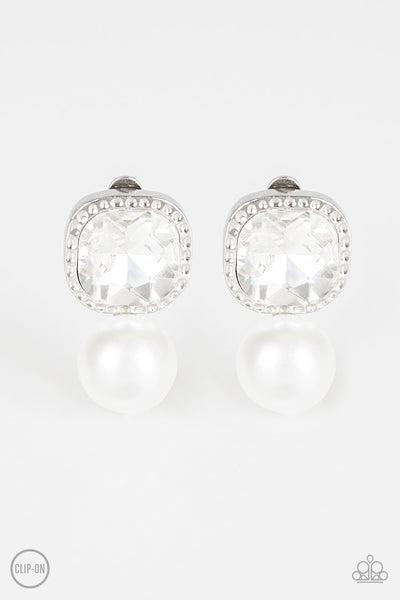 Gatsby Gleam - White Clip-On
