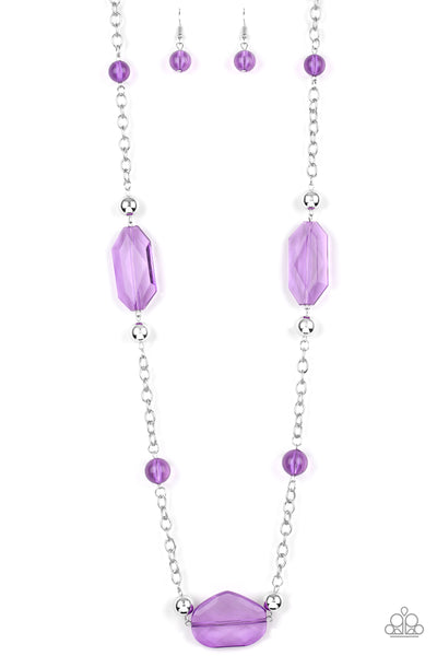 Crystal Charm - Purple