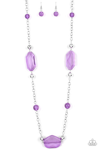 Crystal Charm - Purple